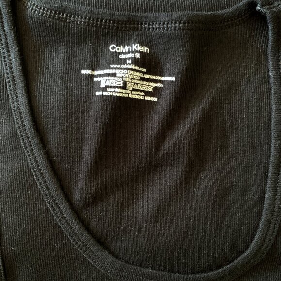 Calvin Klein Black Undershirts/Tank Tops (3) - Picture 3 of 4